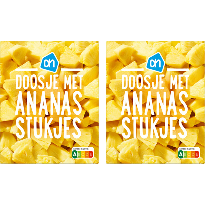 AH Doosje met ananas stukjes 2-pack