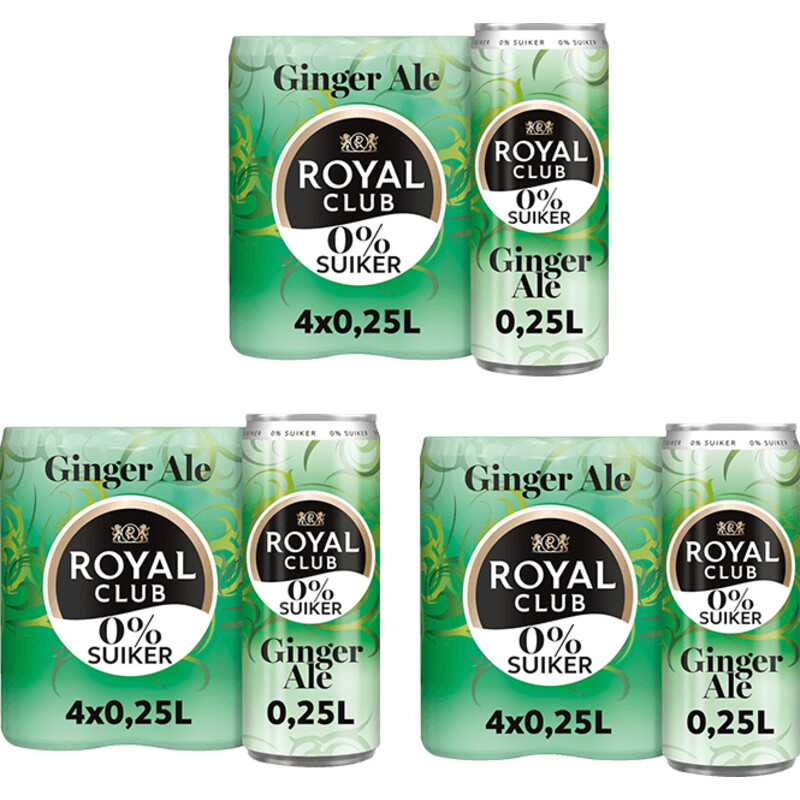 Royal Club Ginger ale 0% 12-pack