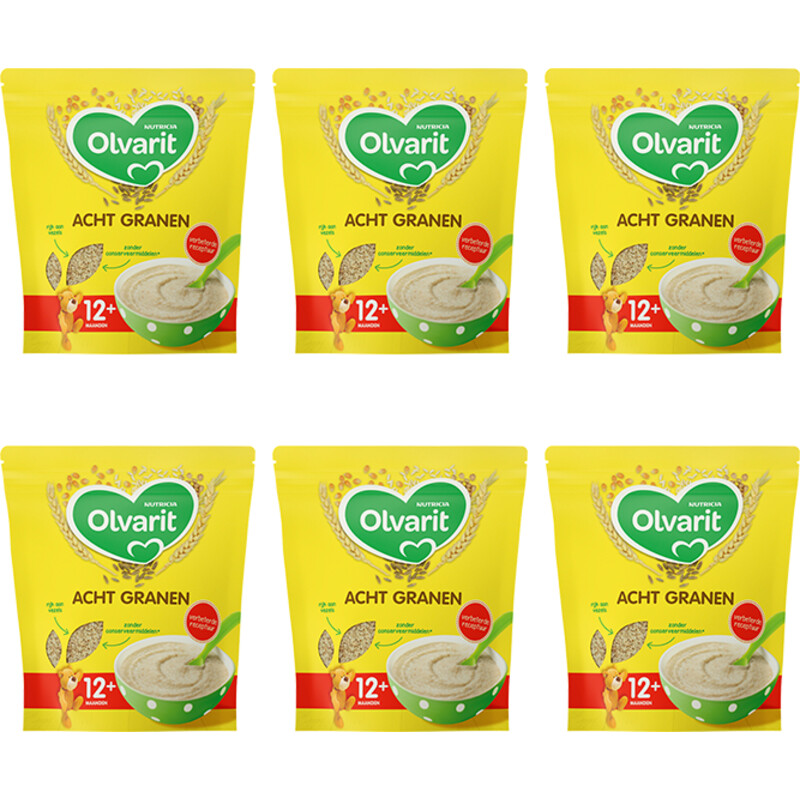Olvarit Acht granen 12m+ 6-pack