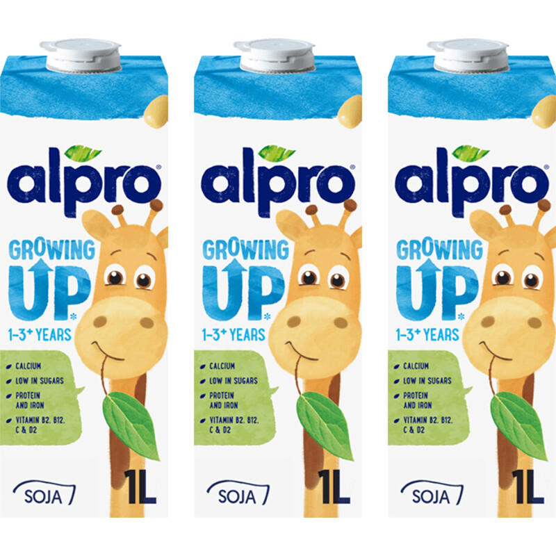 Alpro Groeidrink soya 1-3+ jaar 3-pack