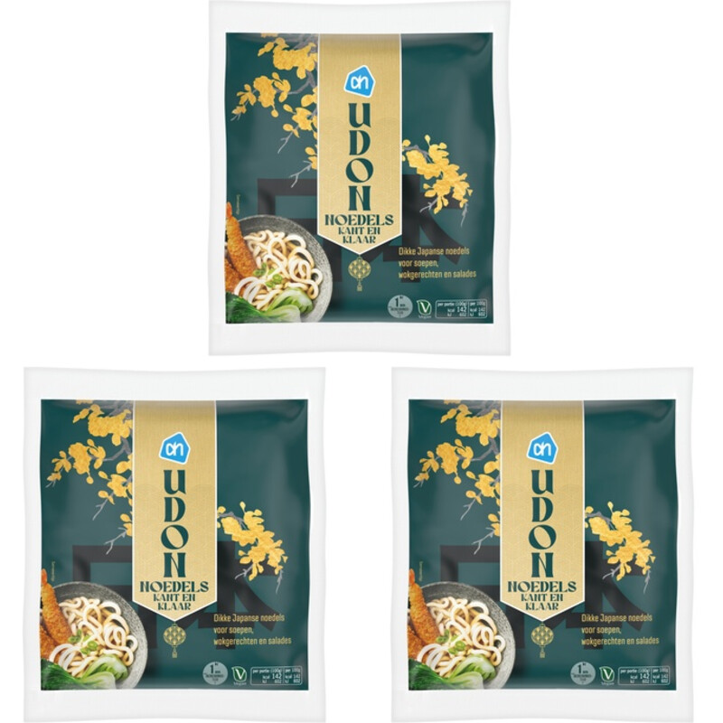 AH Udon noedels kant en klaar 3-pack