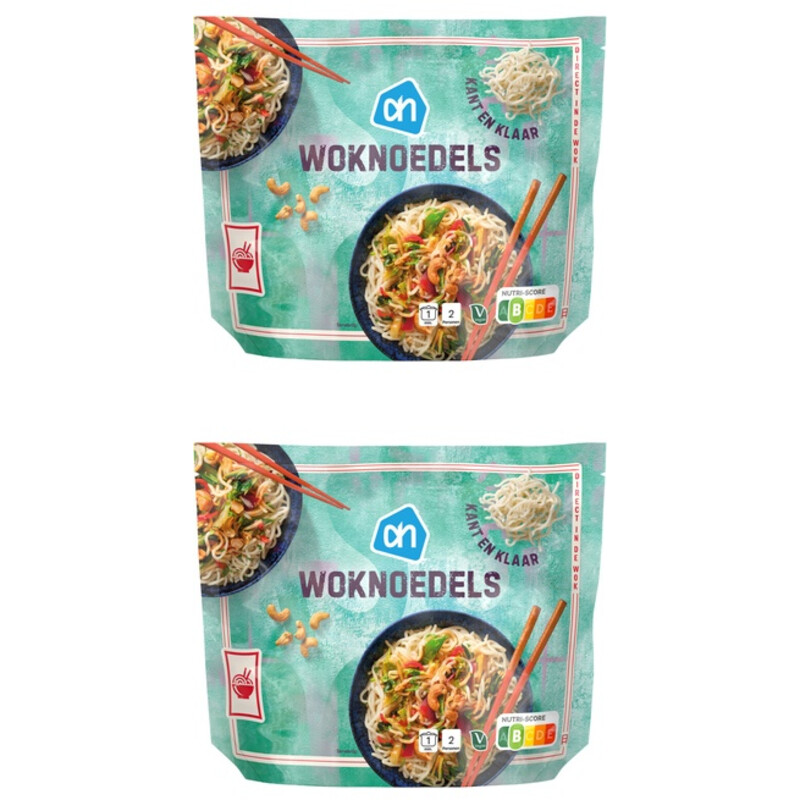 AH Woknoedels kant & klaar 2-pack