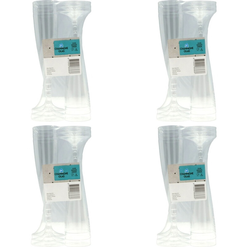AH Champagneglas plastic 4-pack