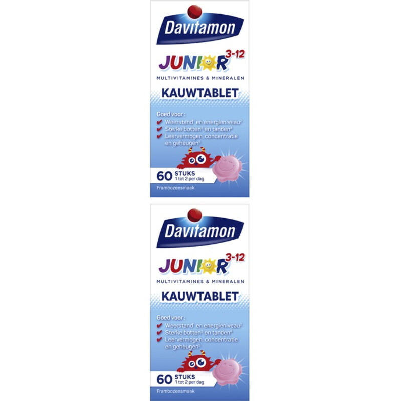 Davitamon Multivitamine Framboos 2-pack
