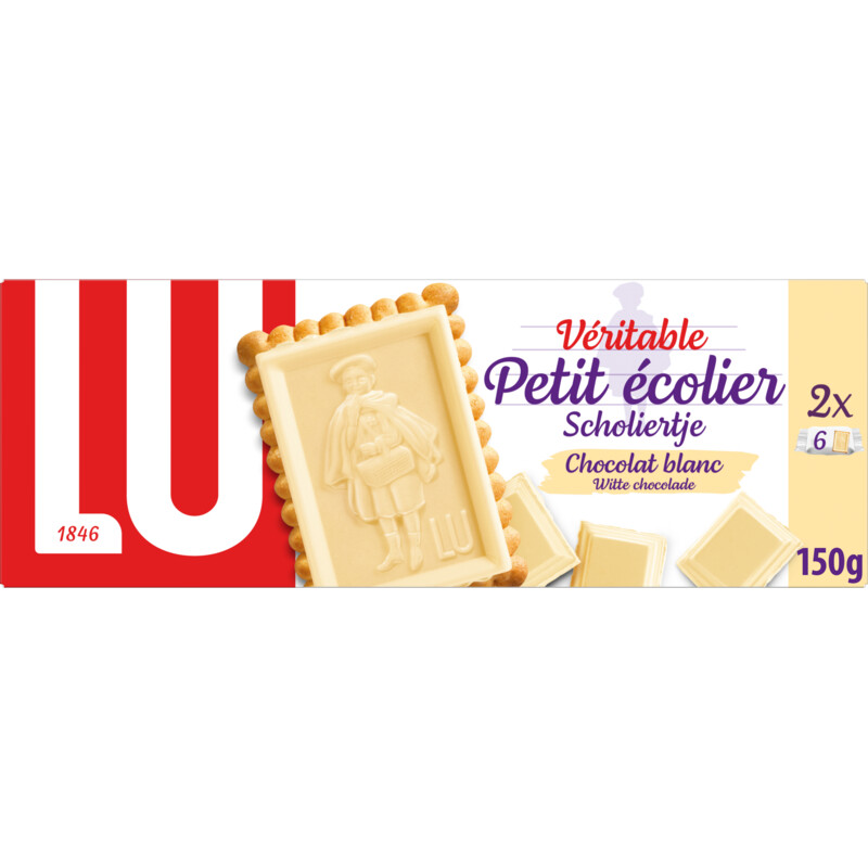 LU Scholiertje witte chocolade