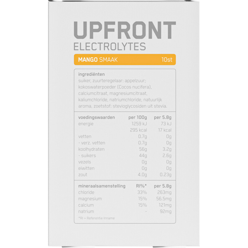 Upfront Electrolytes mango smaak