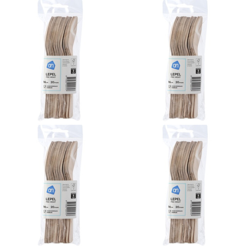 AH Houten lepel 4-pack