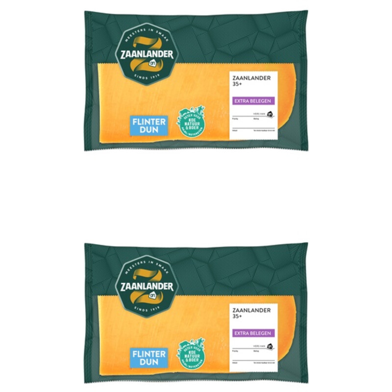 AH Excellent Extra belegen 35+ plak flinterdun 2-pack