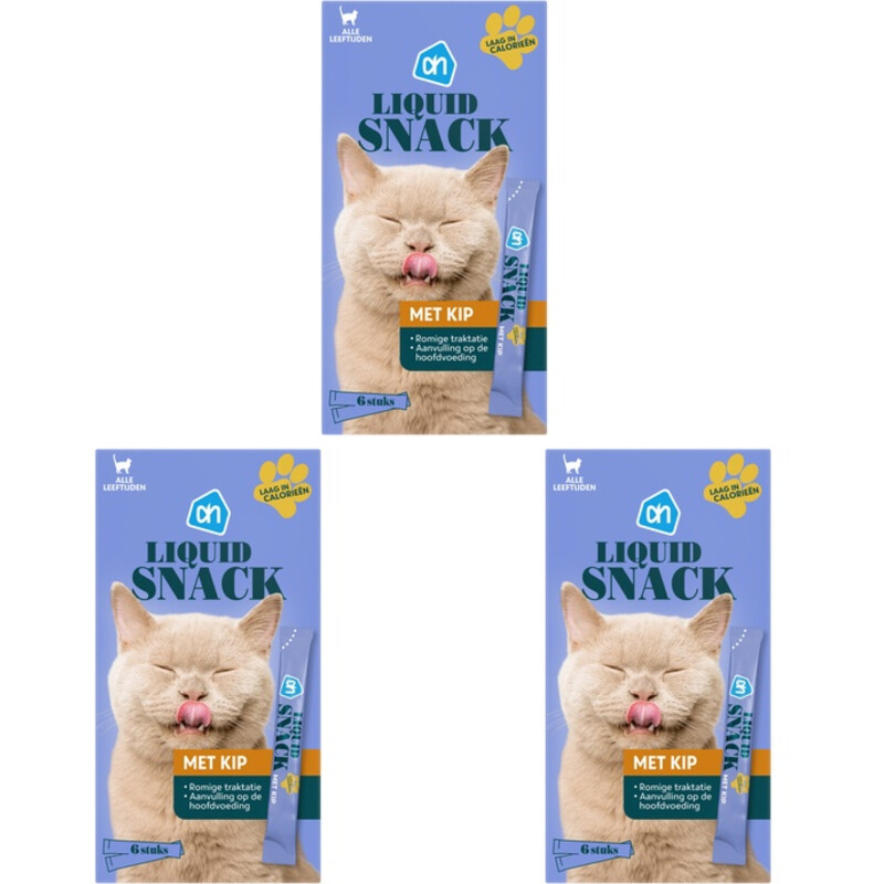 AH Liquid snack met kip 3-pack
