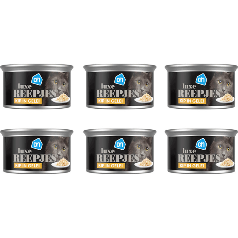 AH Luxe reepjes kip in gelei 6-pack