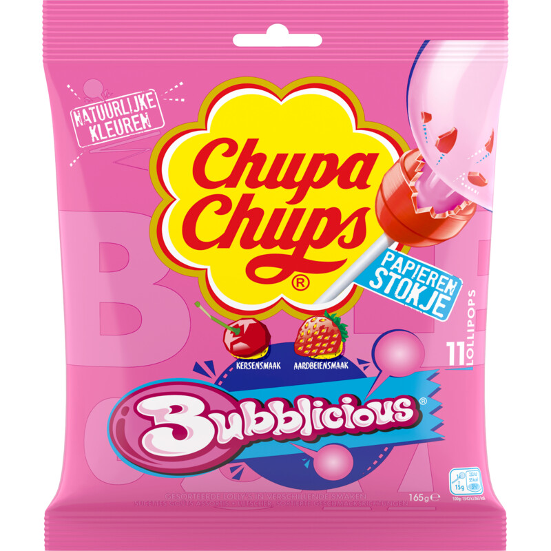 Chupa Chups Bubblicious gum lollipop
