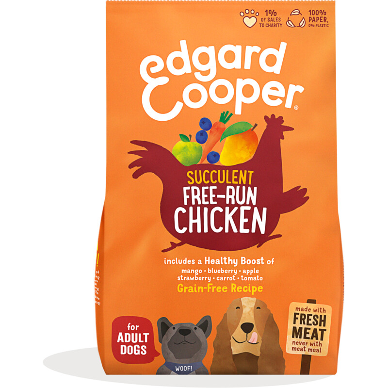 Edgard & Cooper Sappige scharrelkip volwassen hond
