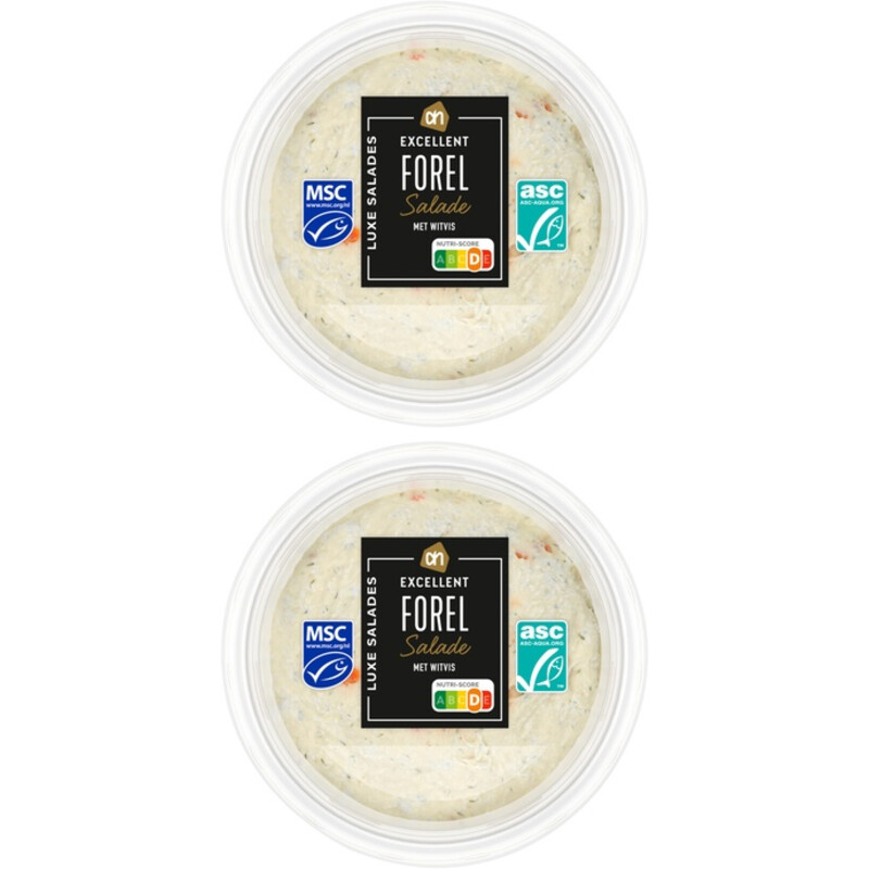AH Excellent Warm gerookte forelsalade 2-pack