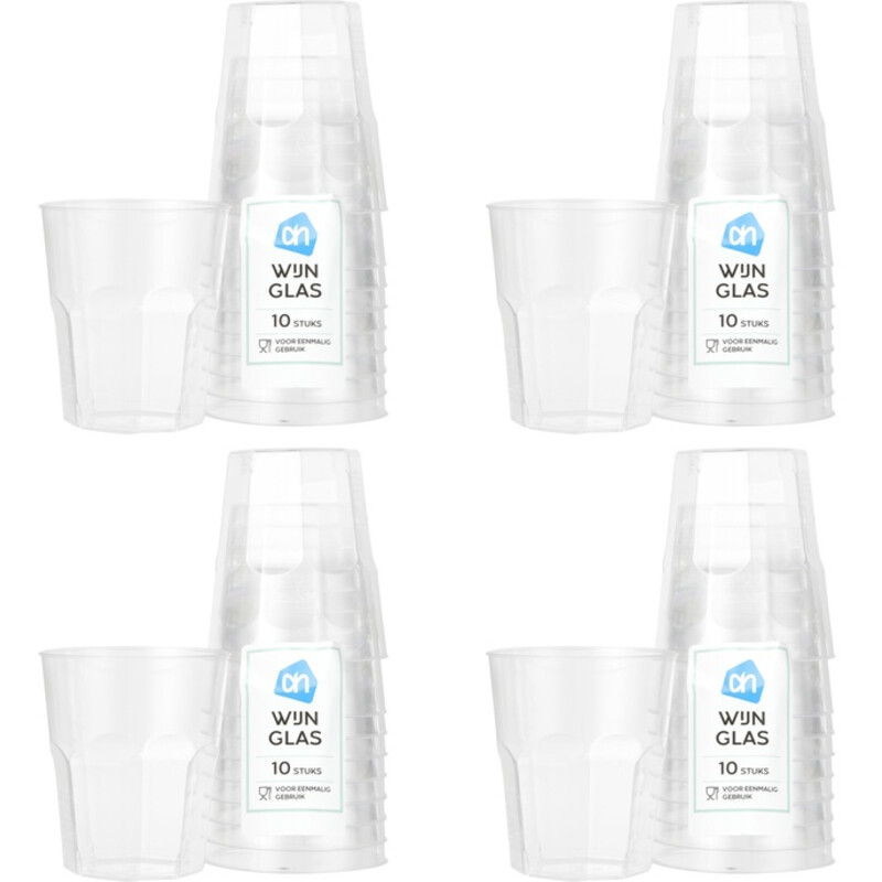 AH Wijnglas facet 4-pack