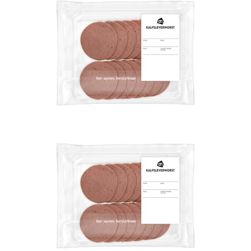 AH Kalfsleverworst 2-pack