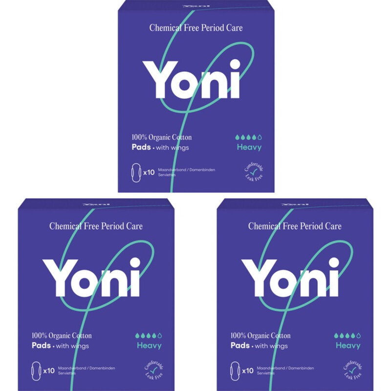 Yoni Maandverband Heavy bio 3-pack