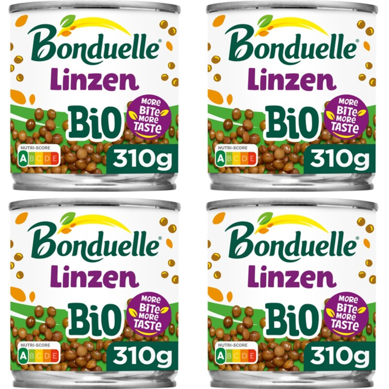 Bonduelle Linzen bio 4-pack