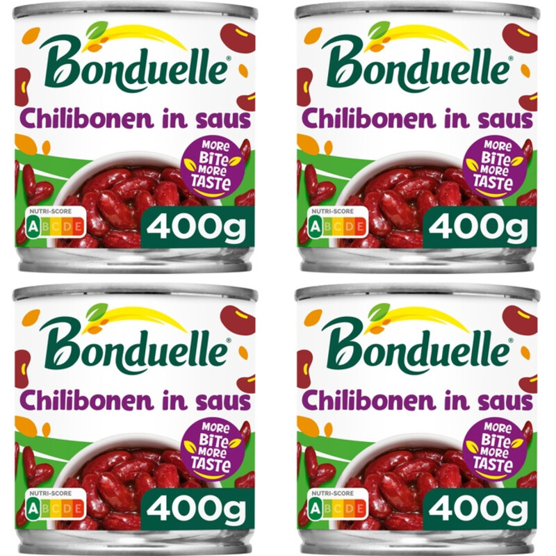 Bonduelle Chilibonen in saus 4-pack