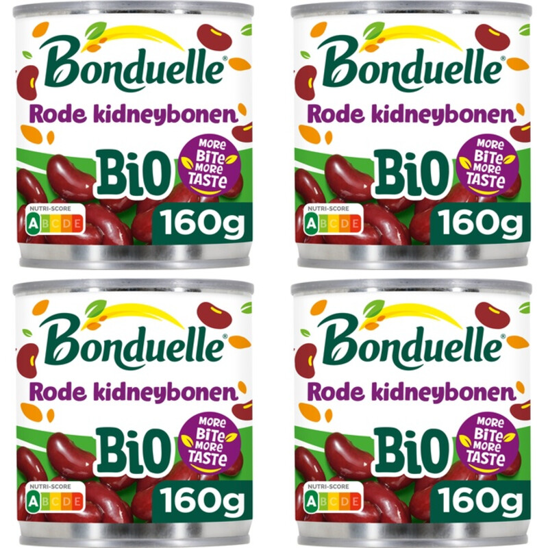 Bonduelle Rode kidneybonen bio 4-pack