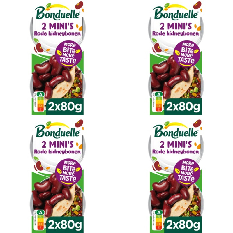 Bonduelle Rode kidneybonen 2 mini's 4-pack