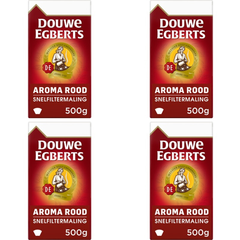 Douwe Egberts Aroma rood snelfiltermaling 4-pack
