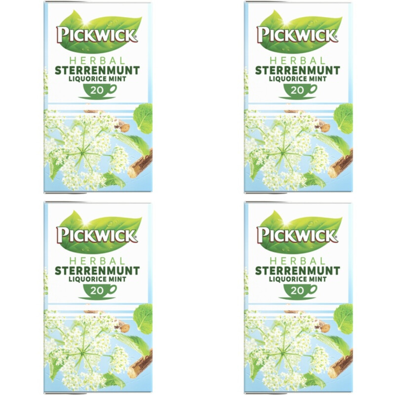 Pickwick Herbal sterrenmunt 4-pack