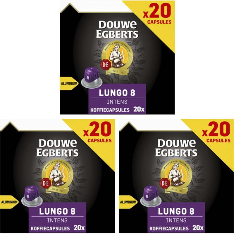 Douwe Egberts Lungo intens capsules 3-pack
