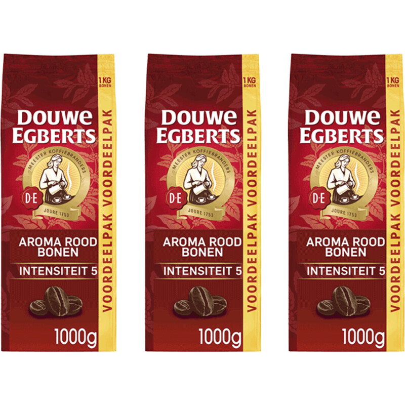Douwe Egberts Aroma rood bonen voordeelpak 3-pack