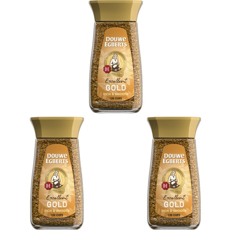 Douwe Egberts Gold oploskoffie 3-pack