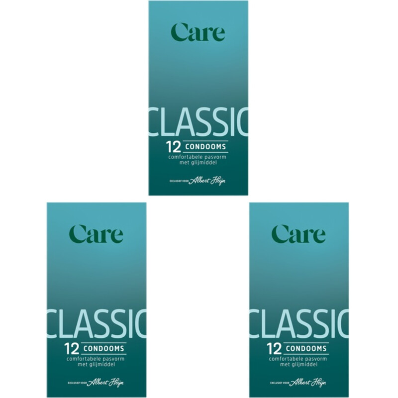 Care Classic condooms 12 stuks 3-pack