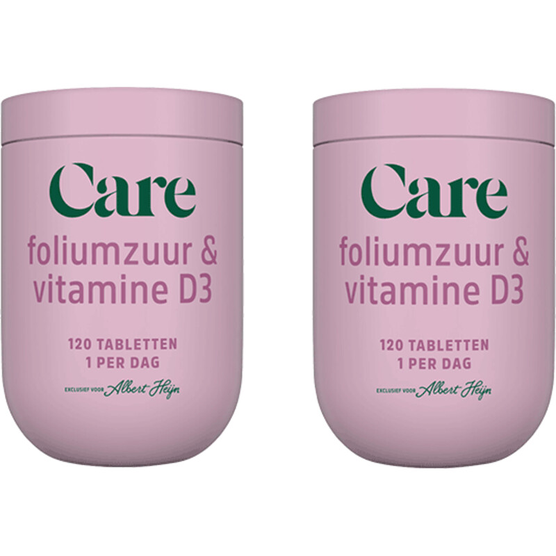 Care Foliumzuur & vitamine D3 2-pack
