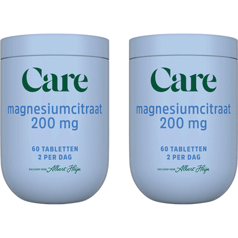 Care Magnesiumcitraat 200mg 2-pack