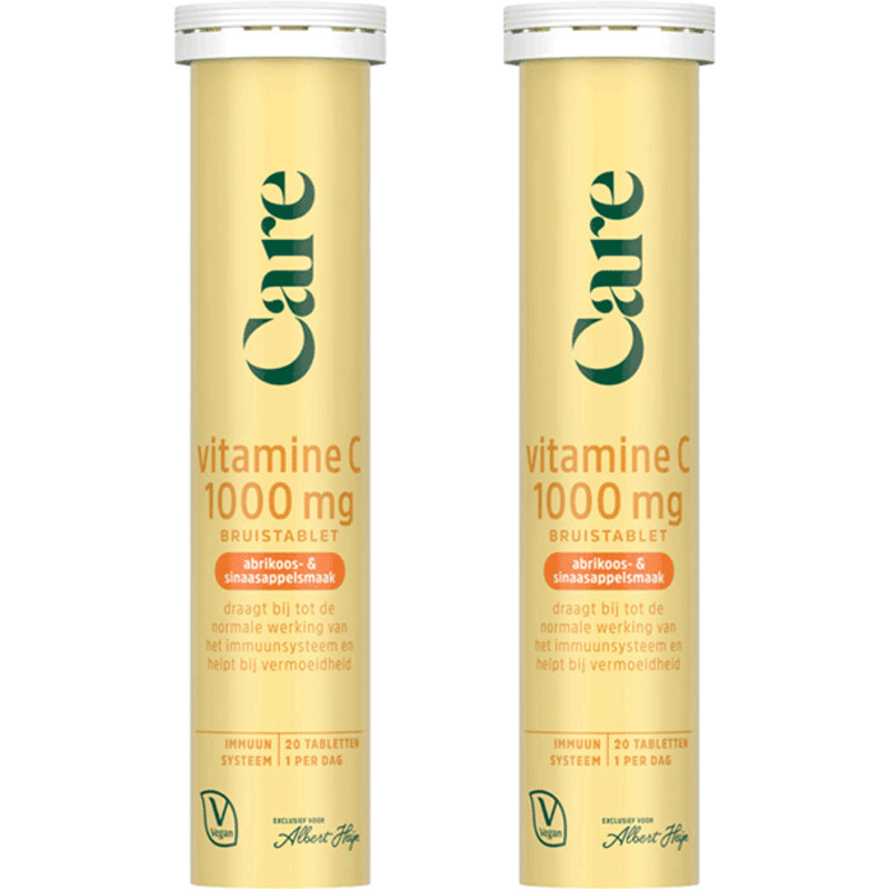 Care Vitamine C1000mg bruistablet 2-pack