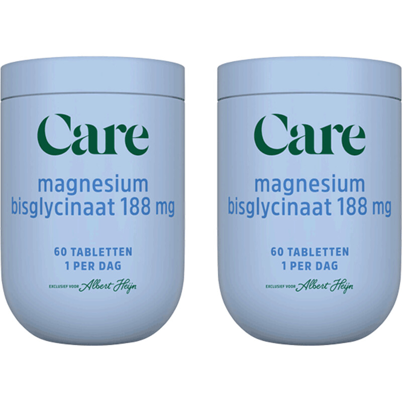 Care Magnesium bisglycinaat 188mg 2-pack