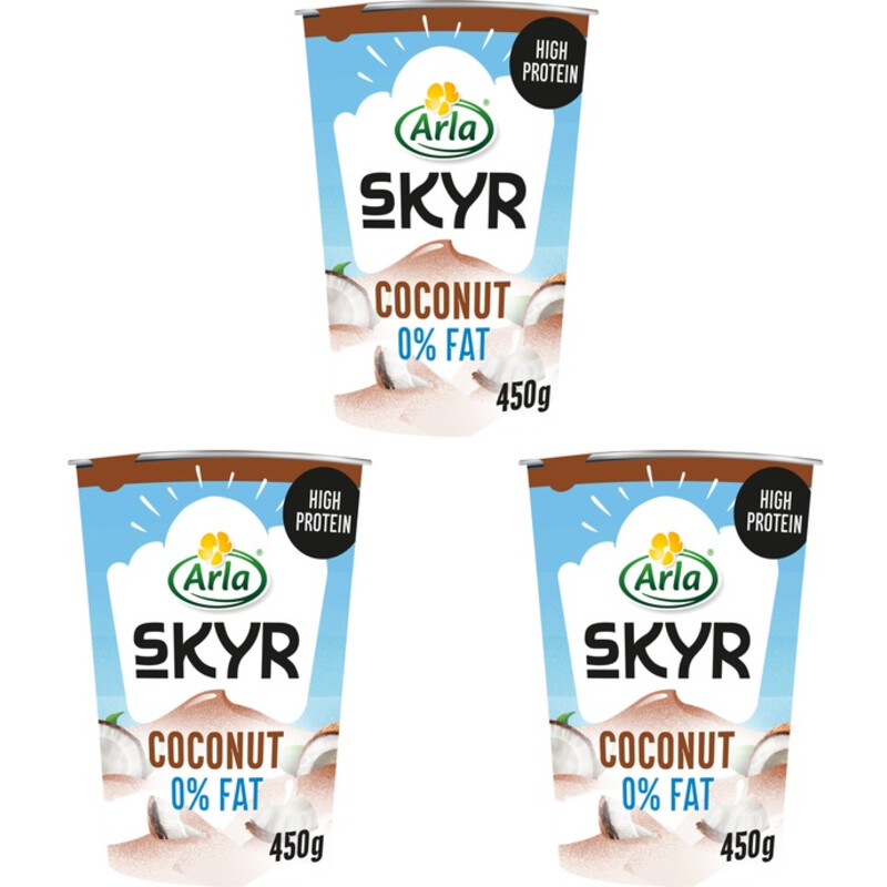 Arla Skyr kokos yoghurt 0% fat 3-pack