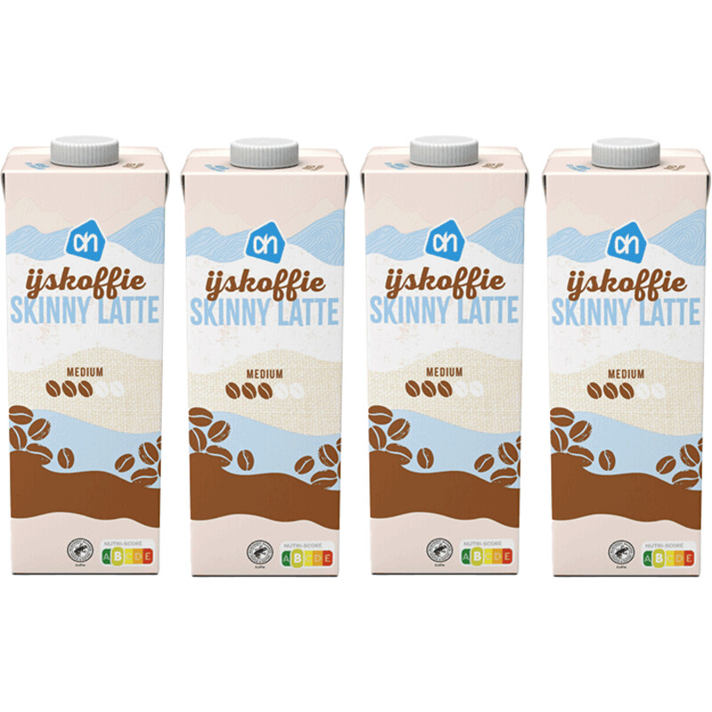 AH IJskoffie skinny latte 4-pack