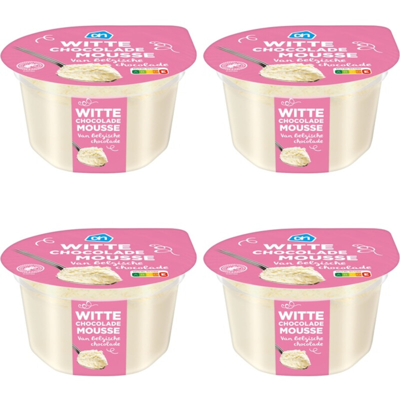 AH Witte chocolade mousse 4-pack