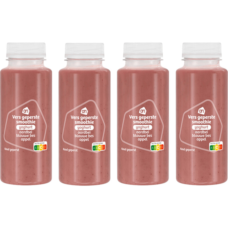 AH Verse smoothie yoghurt aardbei 4-pack