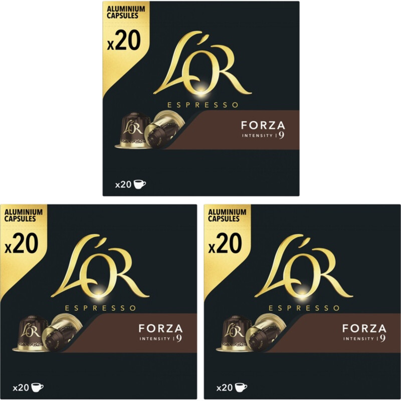 L'OR Espresso forza koffiecups 3-pack
