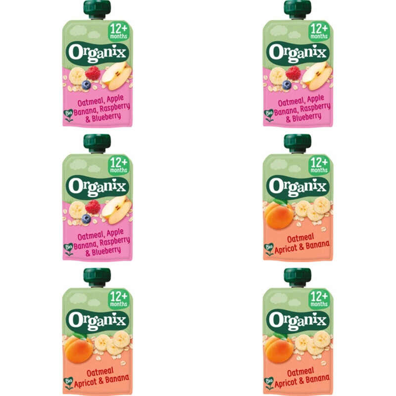 Organix Knijpfruit 12+m voordeelpakket