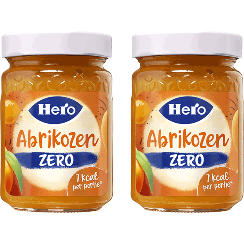 Hero Jam zero abrikozen 2-pack