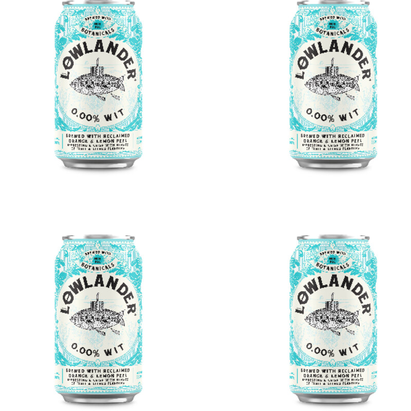 Lowlander 0.00% wit 4-pack