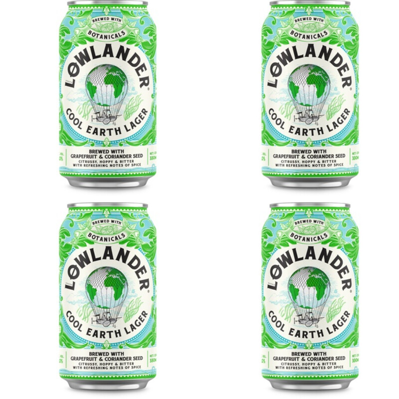 Lowlander Cool earth lager 4-pack