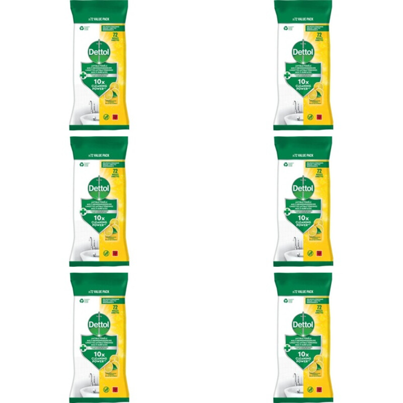 Dettol Antibac schoonmaakdoekjes citroen 6-pack