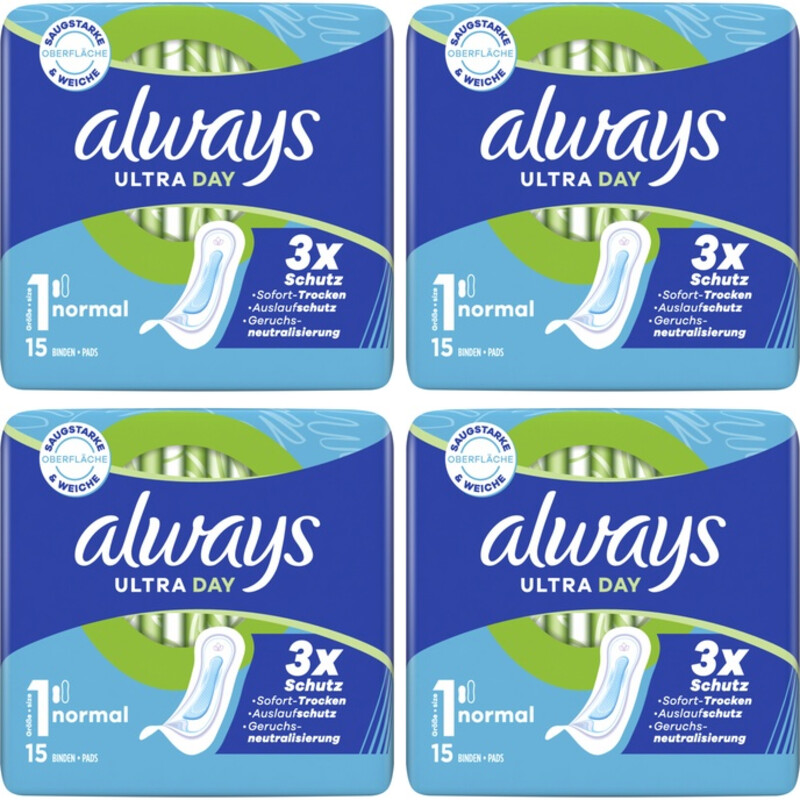 Always Maandverband Ultra Normal 4-pack