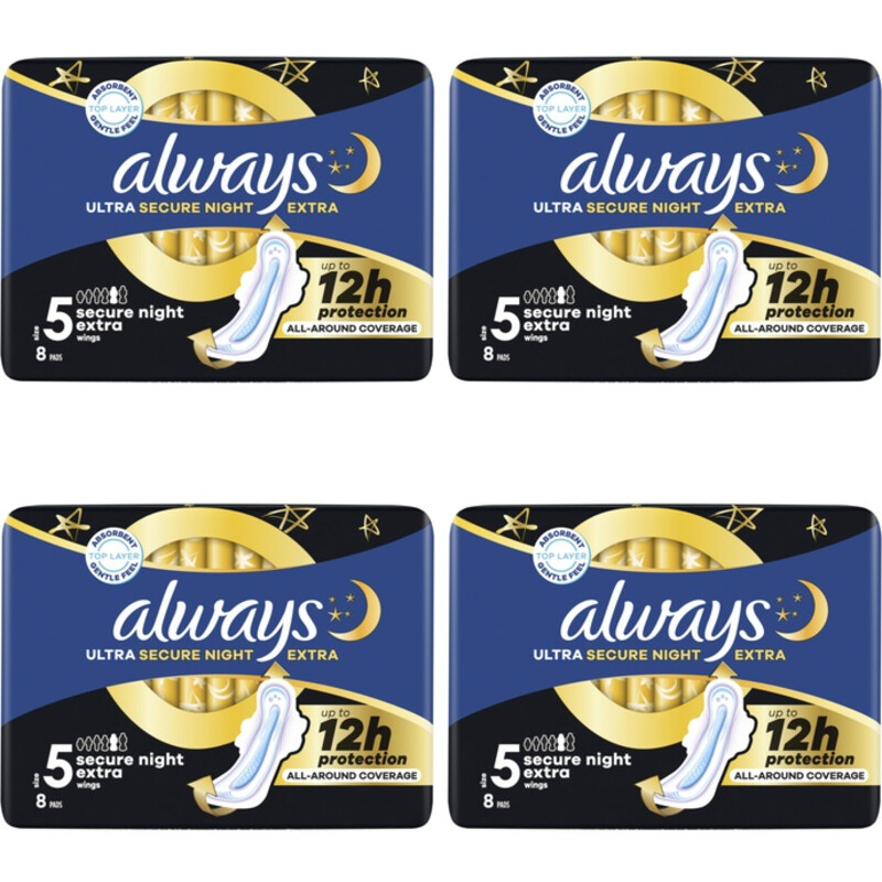 Always Maandverband Night Extra 4-pack