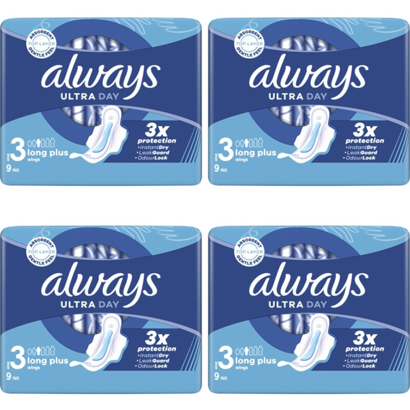 Always Maandverband Longs Plus 4-pack