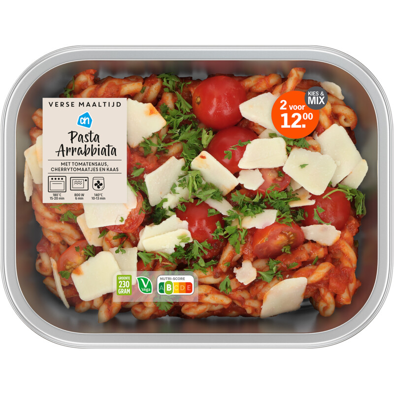 AH Verse maaltijd pasta arabbiata