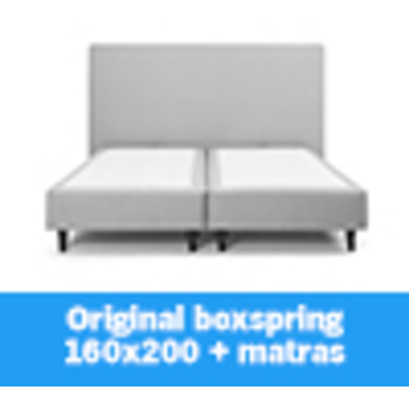 Matt Sleeps Boxspring 160x200 grijs + matras