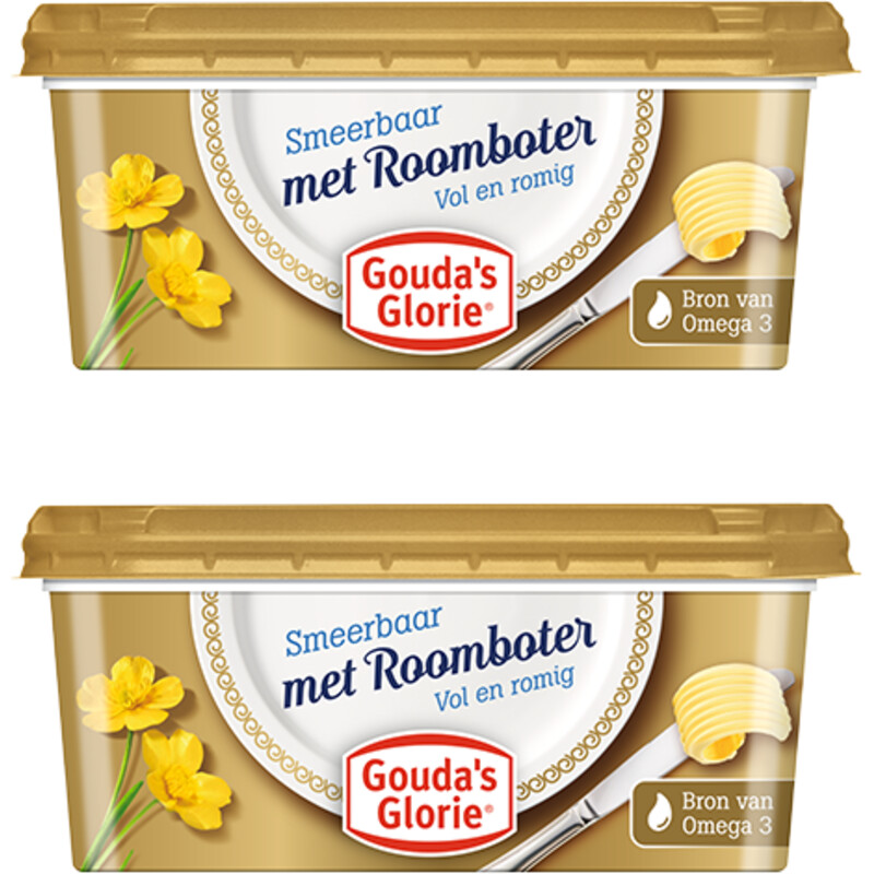 Gouda's Glorie Smeerbaar met roomboter 2-pack